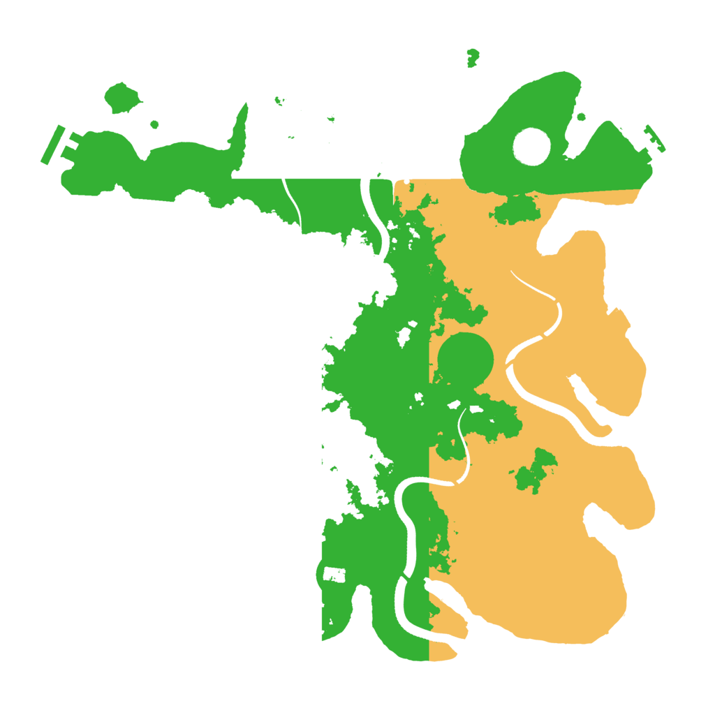 Biome Rust Map: Procedural Map, Size: 3500, Seed: 1799317912
