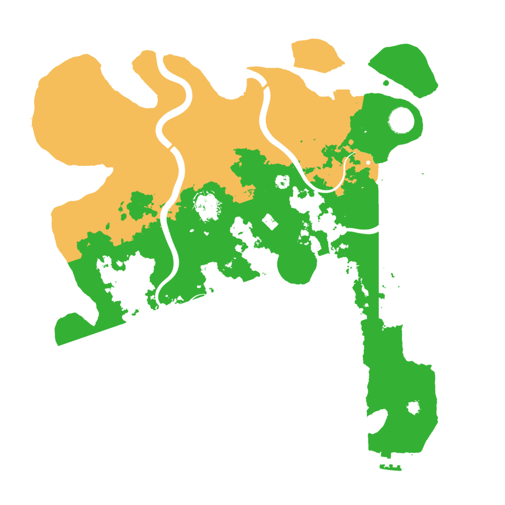 Biome Rust Map: Procedural Map, Size: 3500, Seed: 891201911