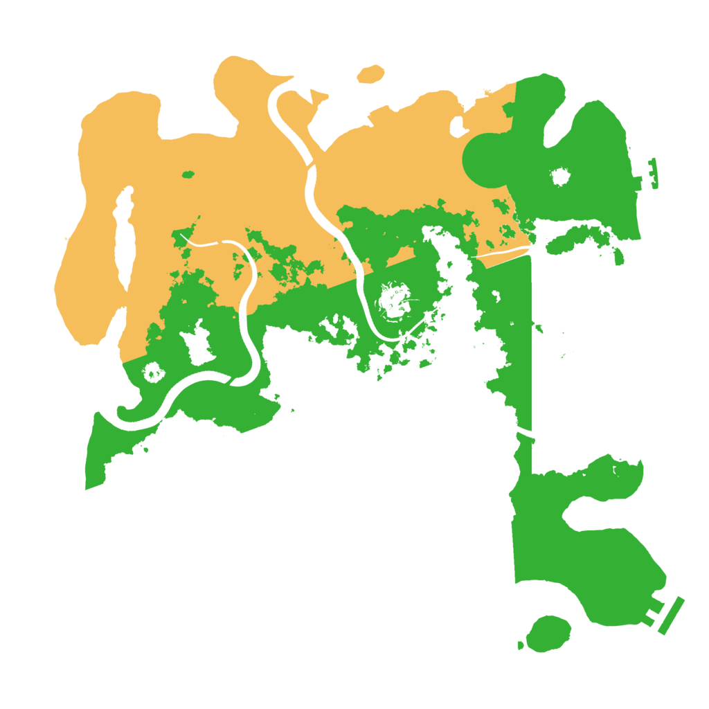 Biome Rust Map: Procedural Map, Size: 3500, Seed: 91643831