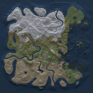 Thumbnail Rust Map: Procedural Map, Size: 4250, Seed: 2099205772, 17 Monuments