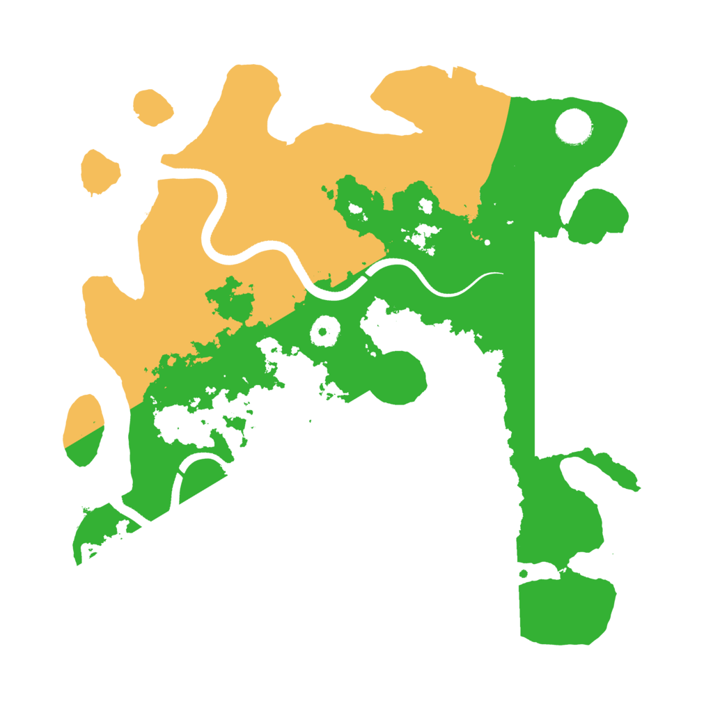 Biome Rust Map: Procedural Map, Size: 3500, Seed: 208642099