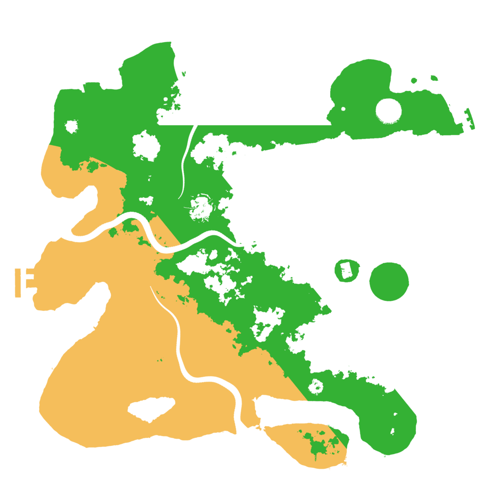 Biome Rust Map: Procedural Map, Size: 3500, Seed: 89863333