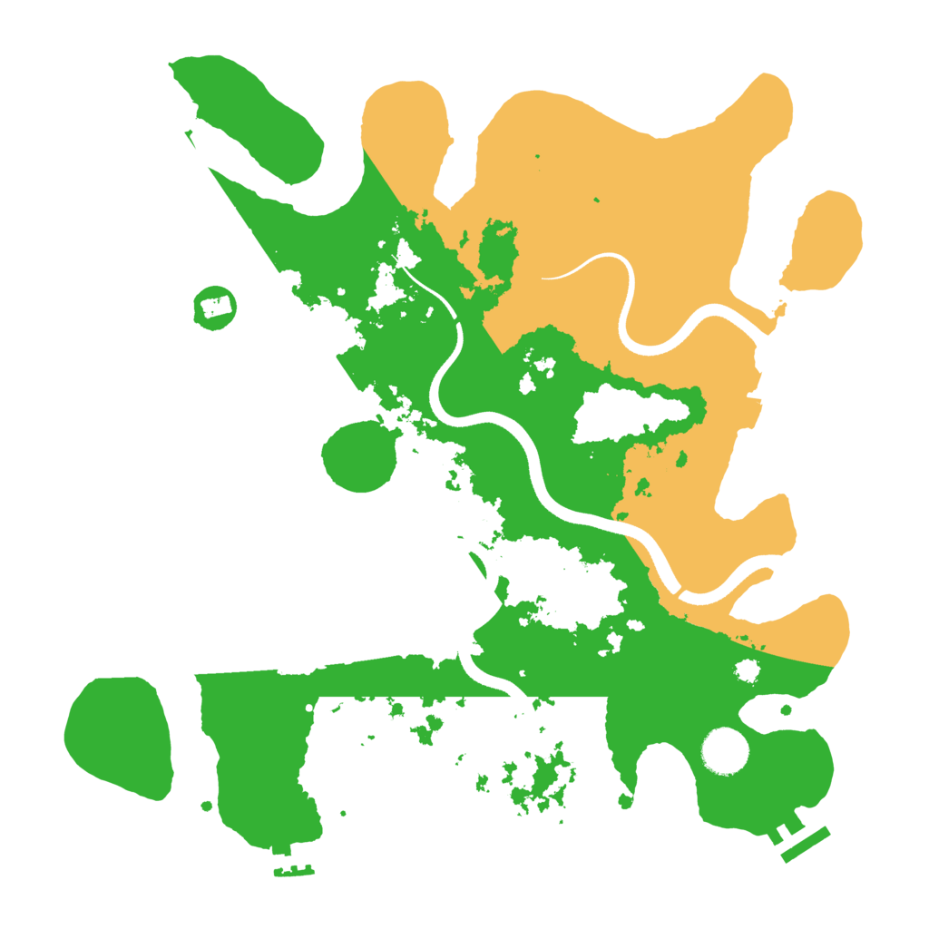 Biome Rust Map: Procedural Map, Size: 3500, Seed: 406042806