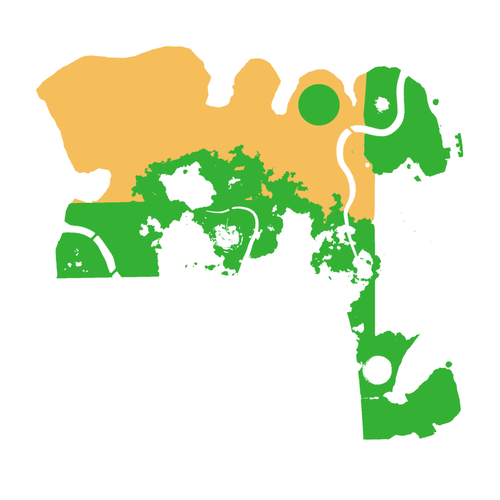 Biome Rust Map: Procedural Map, Size: 3200, Seed: 502315501