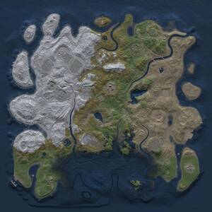 Thumbnail Rust Map: Procedural Map, Size: 4250, Seed: 63913581, 16 Monuments