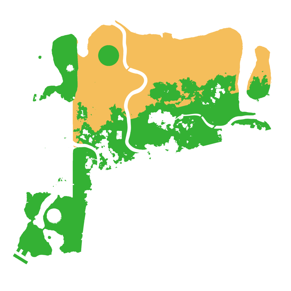 Biome Rust Map: Procedural Map, Size: 3700, Seed: 176946342