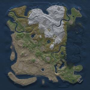 Thumbnail Rust Map: Procedural Map, Size: 4250, Seed: 1878946508, 17 Monuments