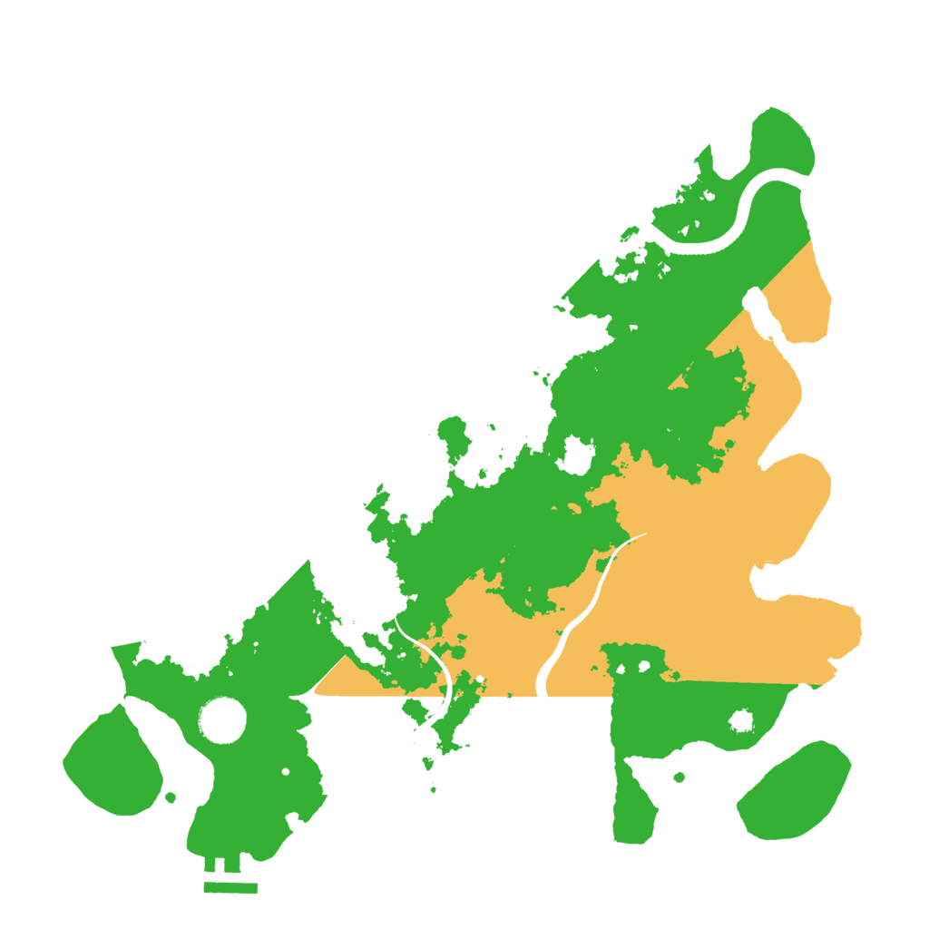 Biome Rust Map: Procedural Map, Size: 3500, Seed: 228655462