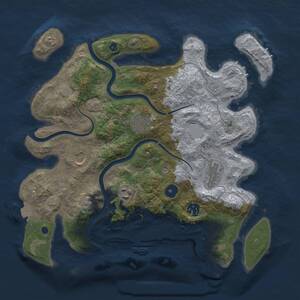 Thumbnail Rust Map: Procedural Map, Size: 3500, Seed: 972, 12 Monuments