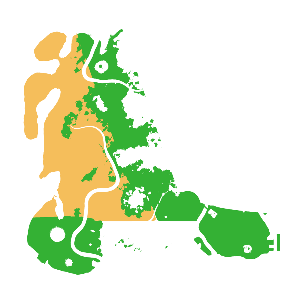 Biome Rust Map: Procedural Map, Size: 3500, Seed: 338832073