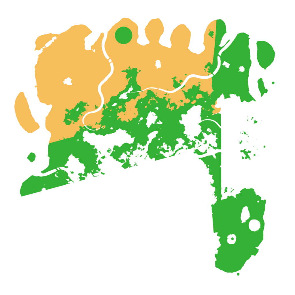 Biome Rust Map: Procedural Map, Size: 4500, Seed: 1071954501