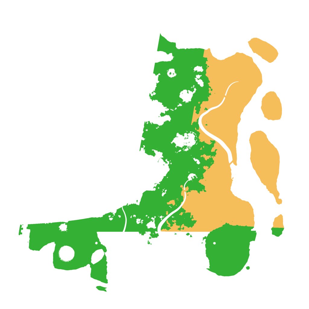 Biome Rust Map: Procedural Map, Size: 3500, Seed: 664100273