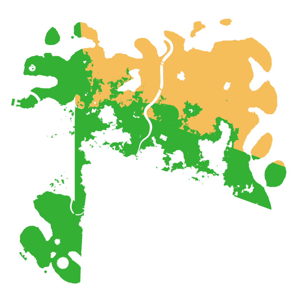 Biome Rust Map: Procedural Map, Size: 4500, Seed: 964243107