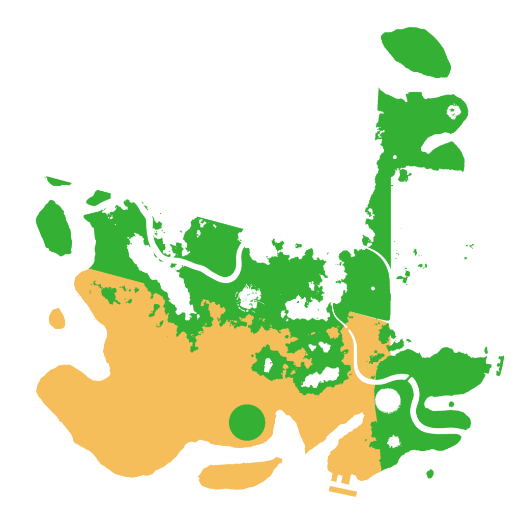 Biome Rust Map: Procedural Map, Size: 3800, Seed: 21526
