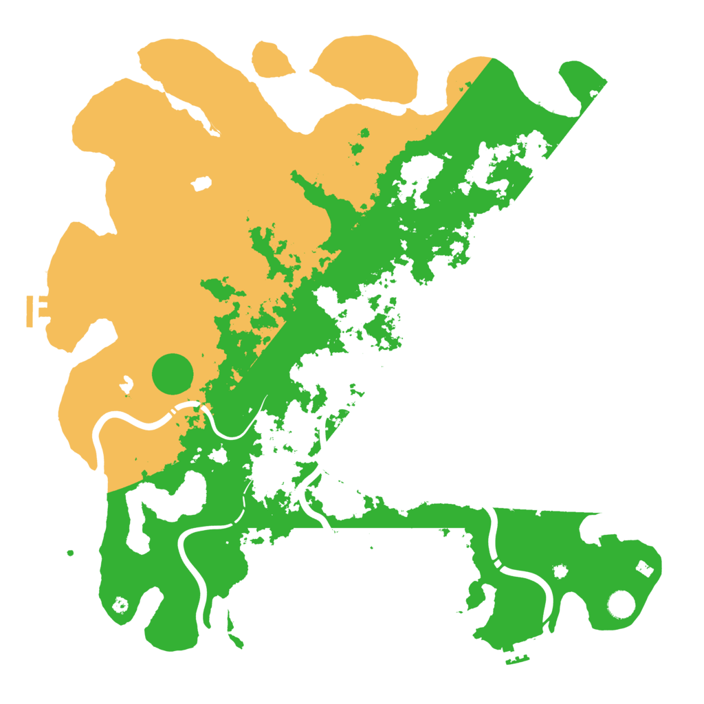Biome Rust Map: Procedural Map, Size: 4500, Seed: 1021081589