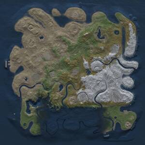 Thumbnail Rust Map: Procedural Map, Size: 4500, Seed: 1021081589, 17 Monuments