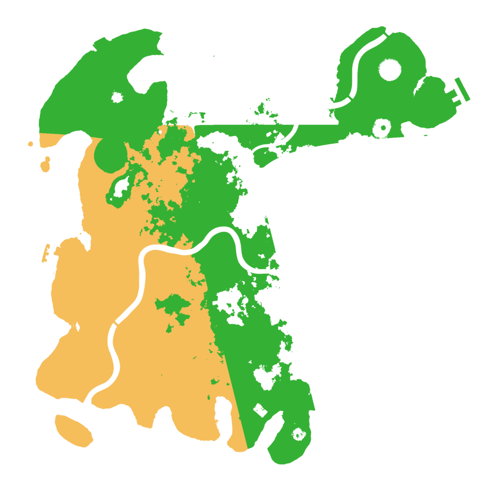 Biome Rust Map: Procedural Map, Size: 3999, Seed: 1040365417