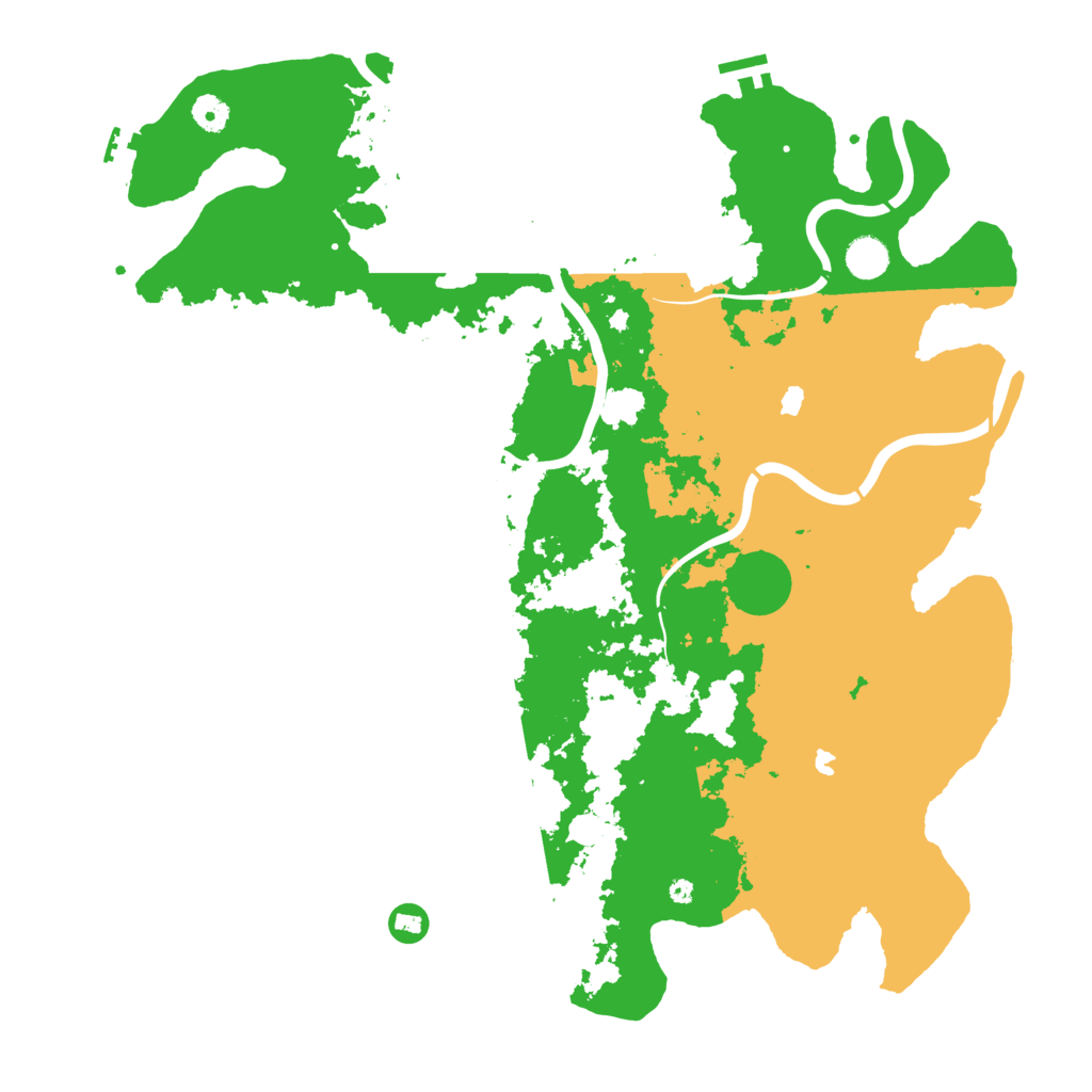 Biome Rust Map: Procedural Map, Size: 4500, Seed: 575793