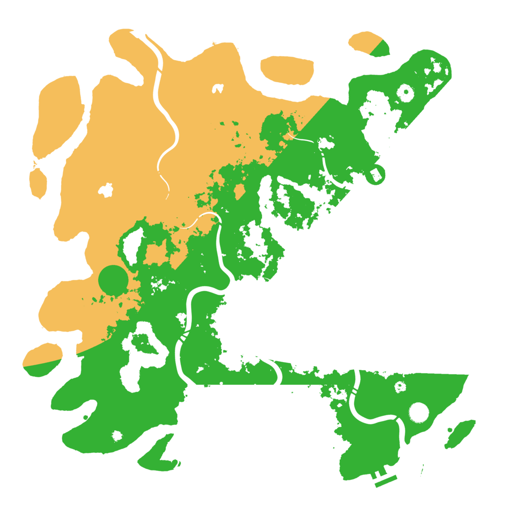 Biome Rust Map: Procedural Map, Size: 4500, Seed: 345799852