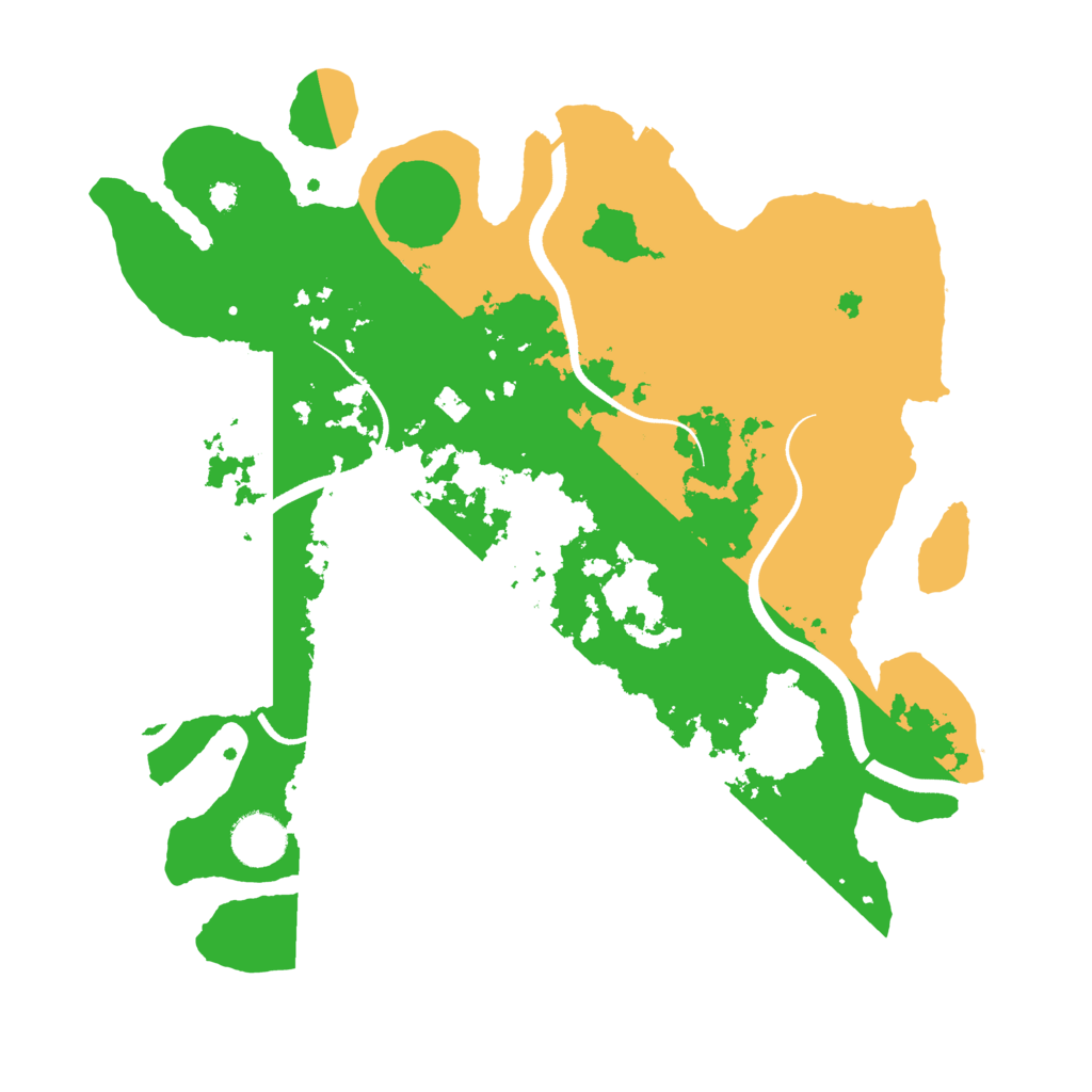 Biome Rust Map: Procedural Map, Size: 3500, Seed: 834799573