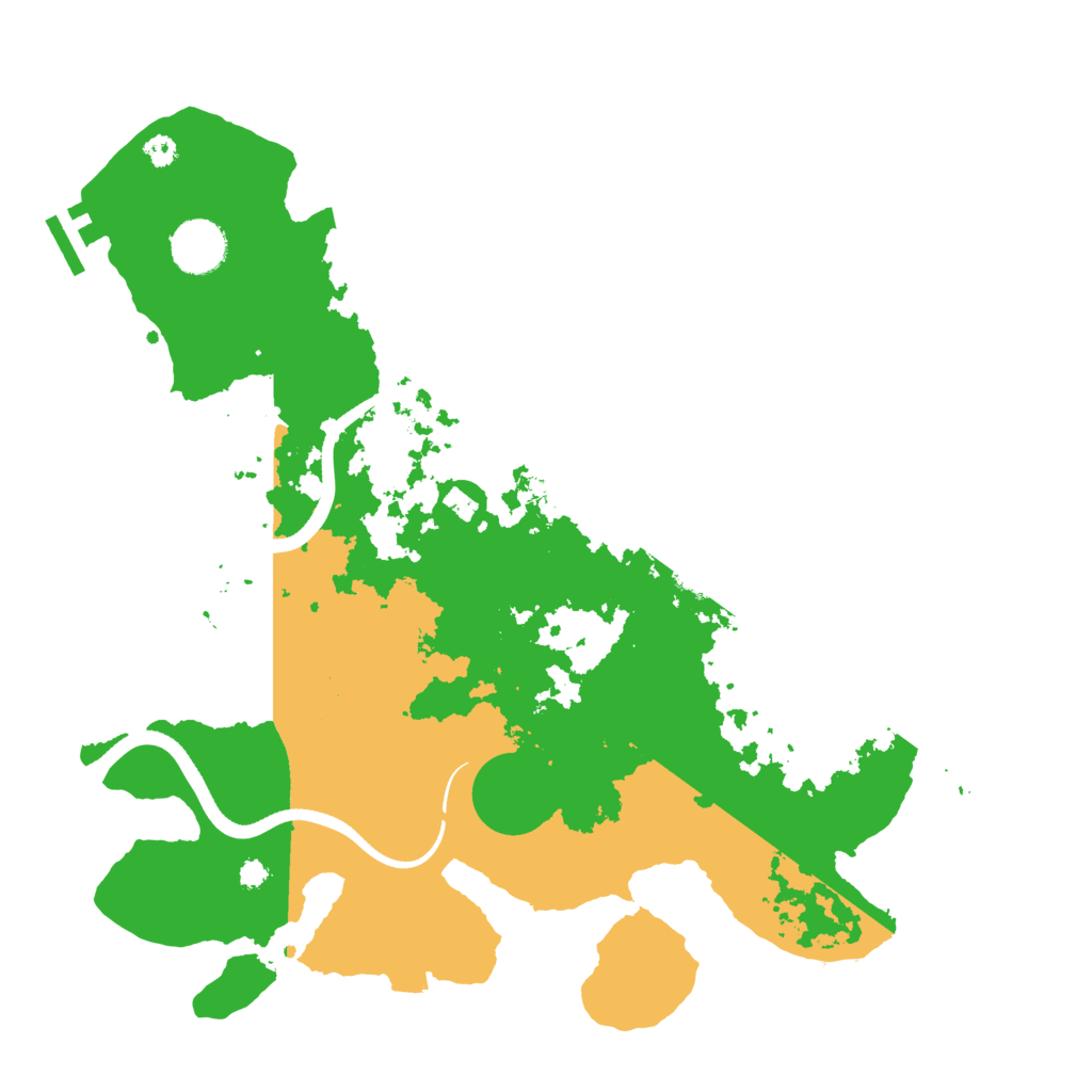 Biome Rust Map: Procedural Map, Size: 3500, Seed: 237450075