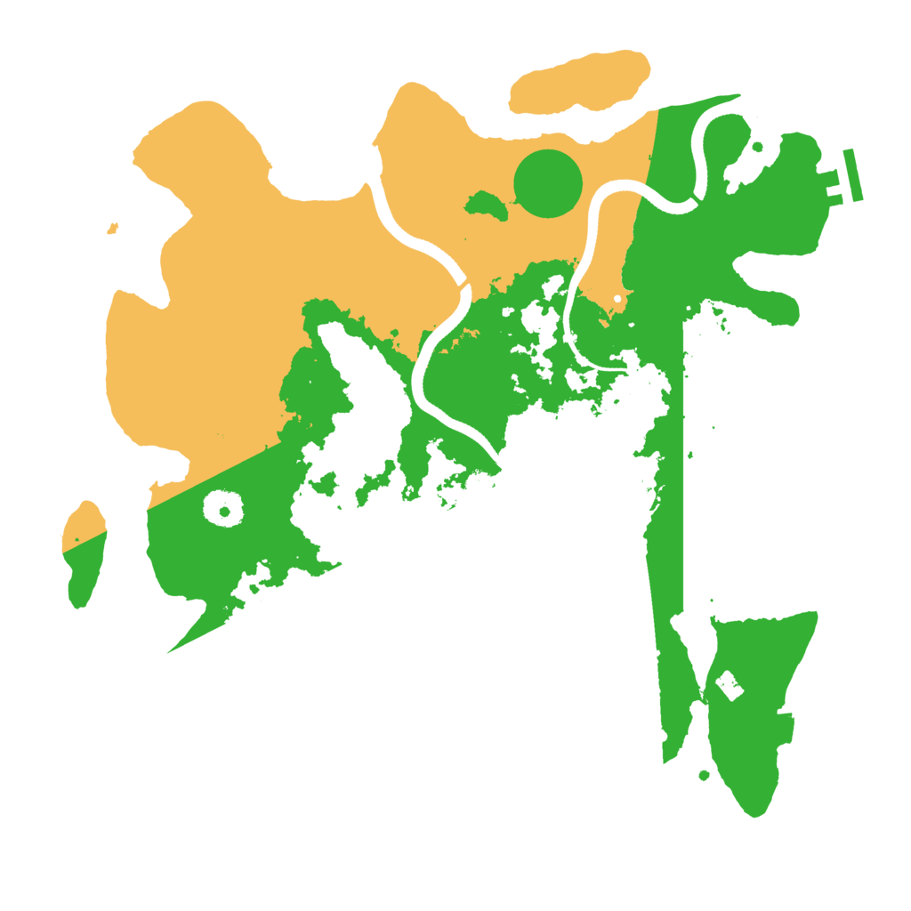 Biome Rust Map: Procedural Map, Size: 3500, Seed: 1061623095