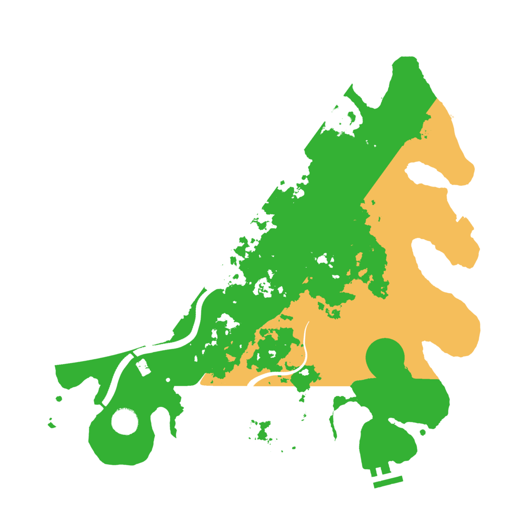 Biome Rust Map: Procedural Map, Size: 3500, Seed: 137456136
