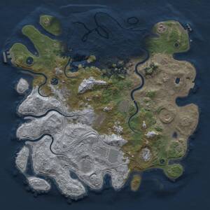 Thumbnail Rust Map: Procedural Map, Size: 4250, Seed: 1660136606, 17 Monuments