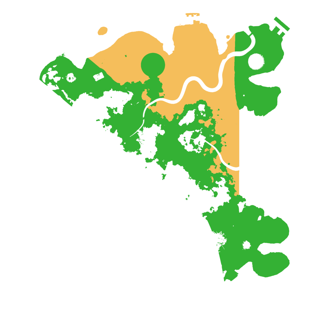 Biome Rust Map: Procedural Map, Size: 3500, Seed: 1261525007
