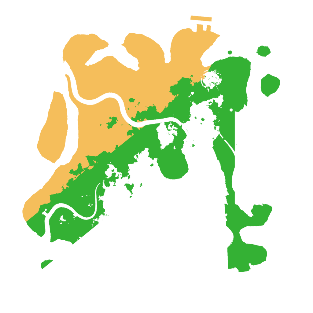 Biome Rust Map: Procedural Map, Size: 3000, Seed: 350089