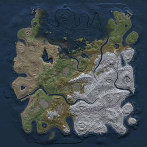 Thumbnail Rust Map: Procedural Map, Size: 4250, Seed: 1936896903, 16 Monuments