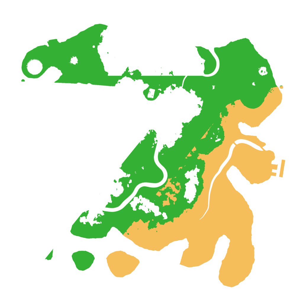 Biome Rust Map: Procedural Map, Size: 3500, Seed: 344104990