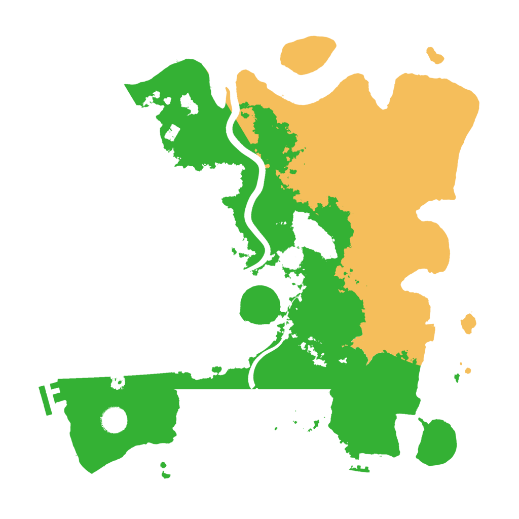 Biome Rust Map: Procedural Map, Size: 3500, Seed: 1148507889