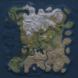 Thumbnail Rust Map: Procedural Map, Size: 4018, Seed: 893474979, 15 Monuments