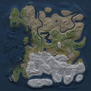 Thumbnail Rust Map: Procedural Map, Size: 4000, Seed: 2031356367, 15 Monuments