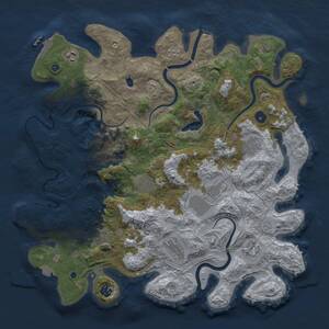 Thumbnail Rust Map: Procedural Map, Size: 4250, Seed: 62770, 15 Monuments