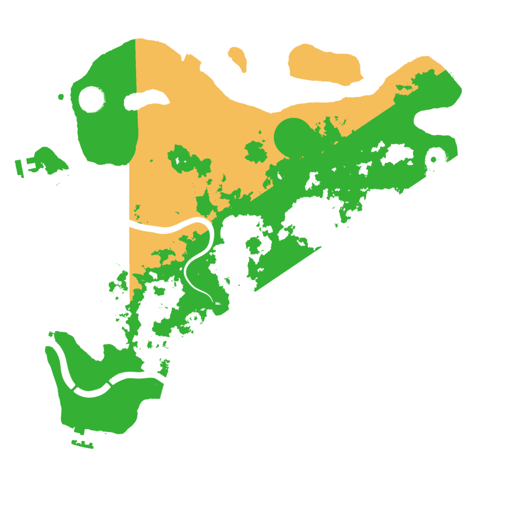 Biome Rust Map: Procedural Map, Size: 3500, Seed: 990294713