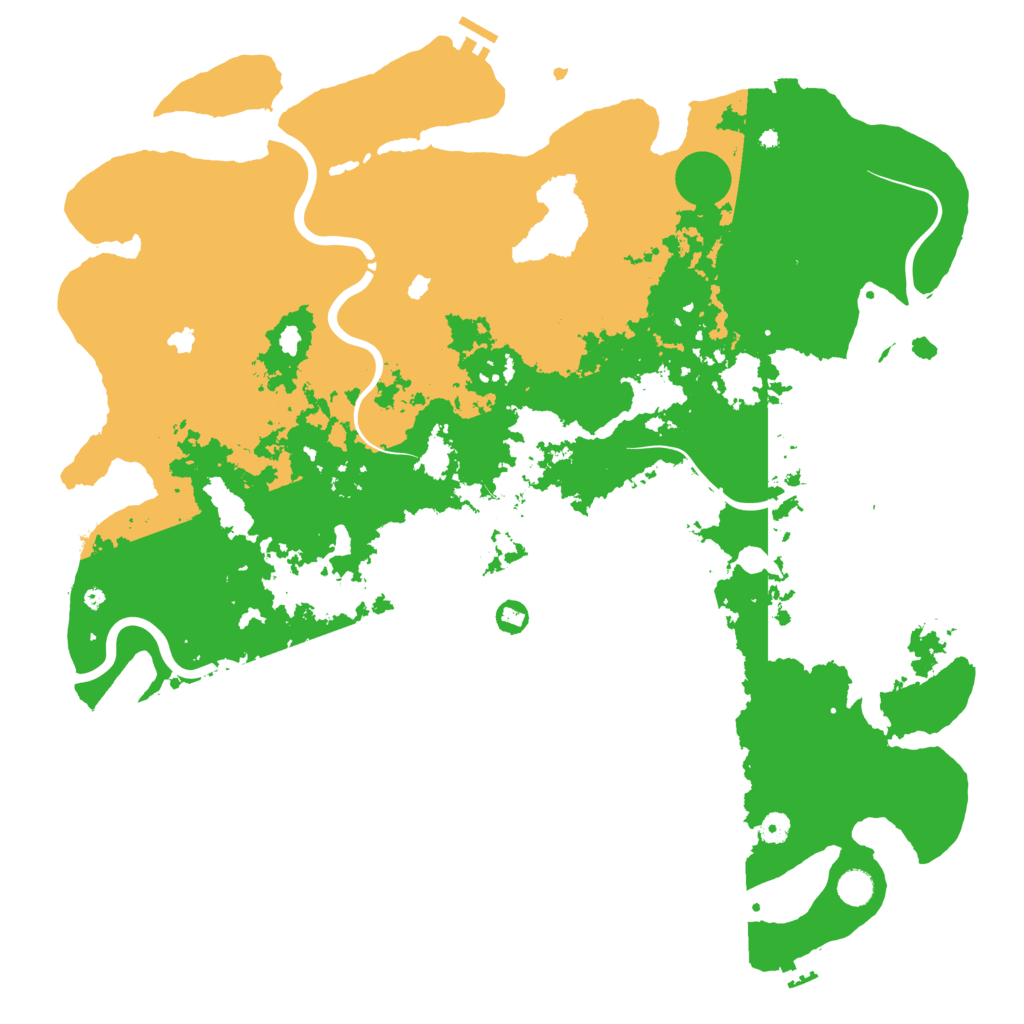 Biome Rust Map: Procedural Map, Size: 5000, Seed: 1310521