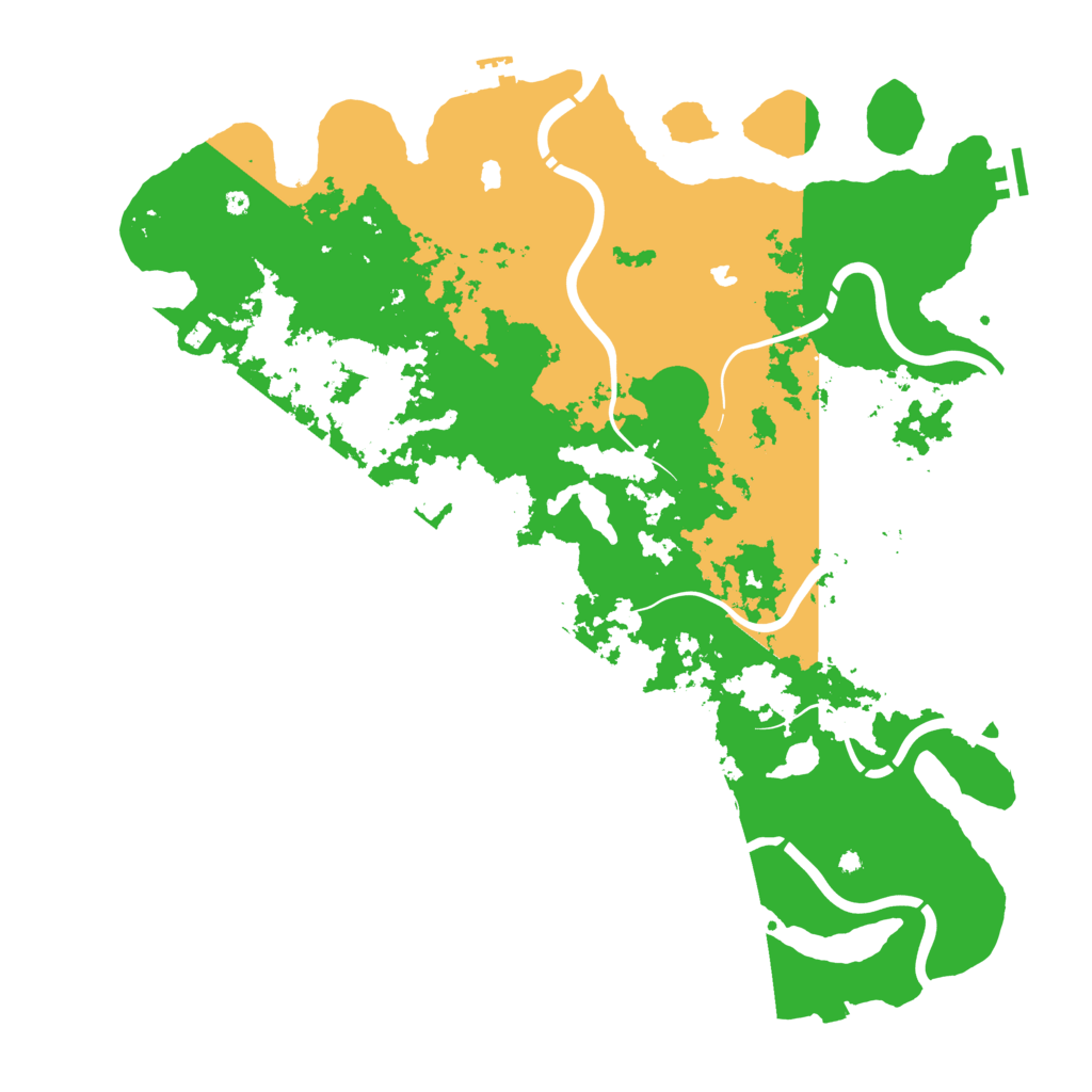 Biome Rust Map: Procedural Map, Size: 4600, Seed: 1436292828