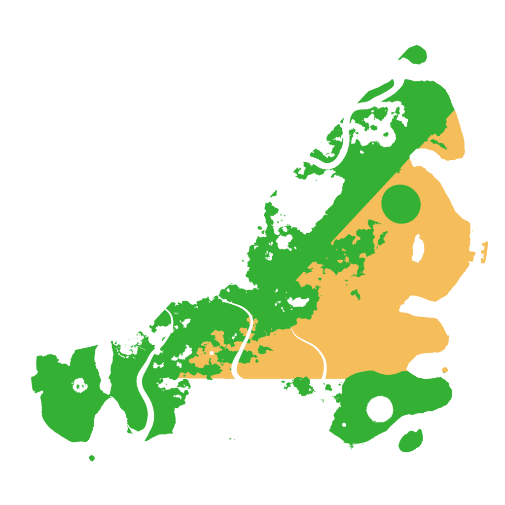 Biome Rust Map: Procedural Map, Size: 3500, Seed: 42718797