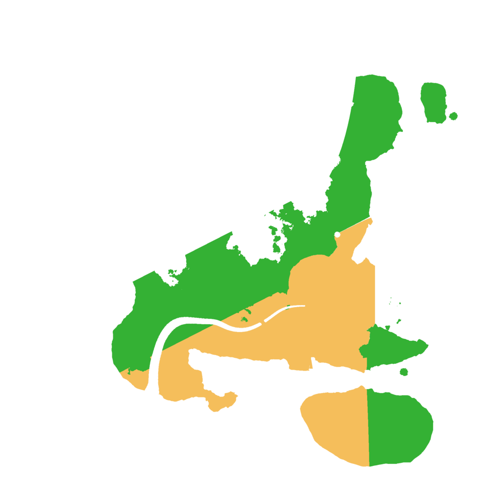 Biome Rust Map: Procedural Map, Size: 2500, Seed: 721498872