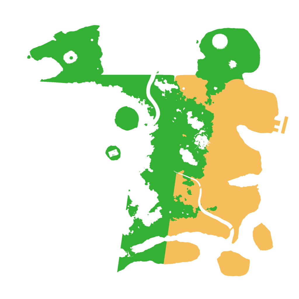 Biome Rust Map: Procedural Map, Size: 3500, Seed: 837239