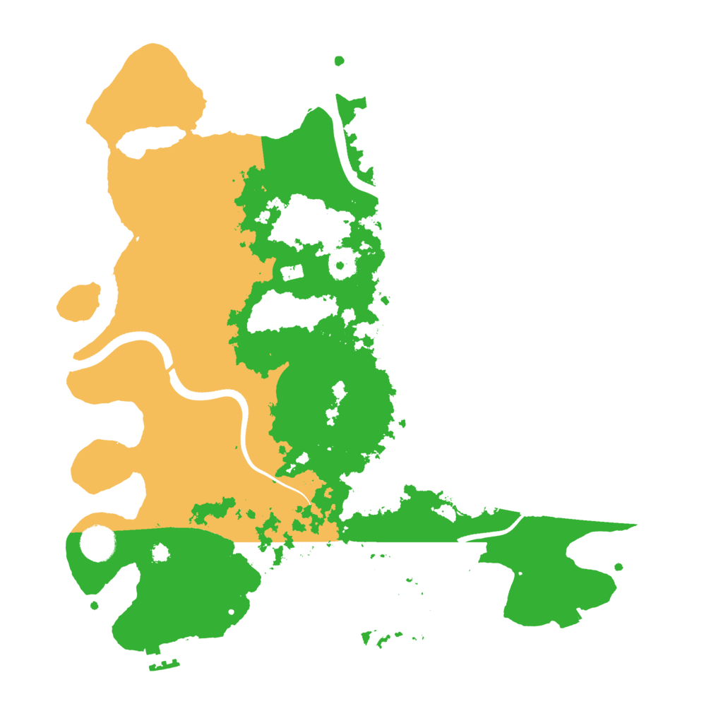 Biome Rust Map: Procedural Map, Size: 3600, Seed: 1627439551