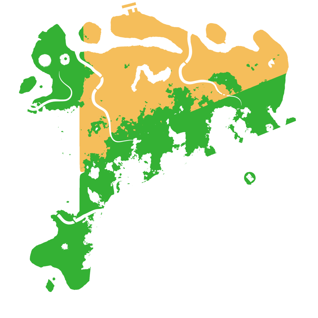 Biome Rust Map: Procedural Map, Size: 4500, Seed: 414770964