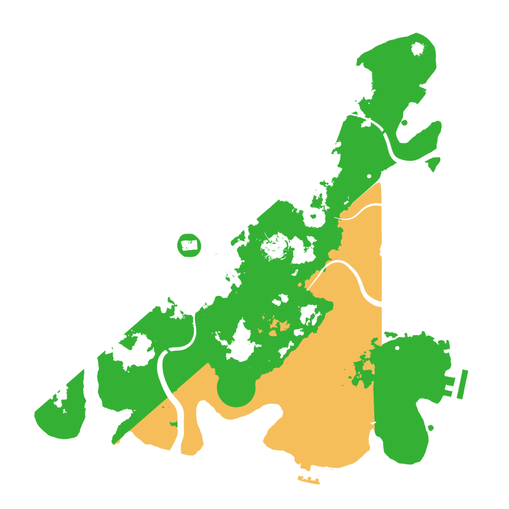 Biome Rust Map: Procedural Map, Size: 3500, Seed: 1299050802