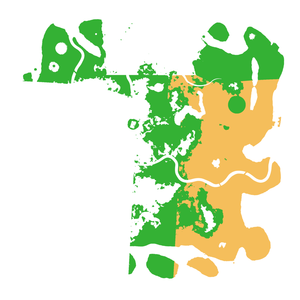 Biome Rust Map: Procedural Map, Size: 4500, Seed: 2045688641