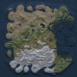 Thumbnail Rust Map: Procedural Map, Size: 4500, Seed: 757851889, 16 Monuments