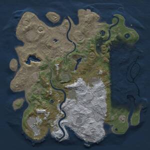 Thumbnail Rust Map: Procedural Map, Size: 4250, Seed: 772940691, 17 Monuments