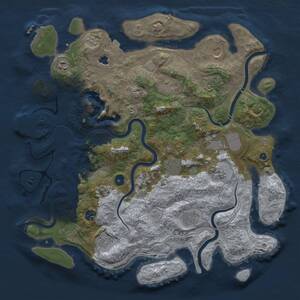 Thumbnail Rust Map: Procedural Map, Size: 4250, Seed: 1002334184, 16 Monuments