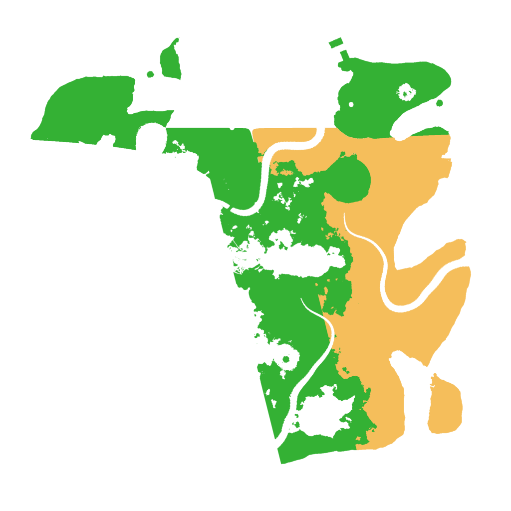 Biome Rust Map: Procedural Map, Size: 3000, Seed: 25486